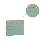 Cabeceira Box Casal 140cm Lotus Veludo Verde Claro Com Strass
