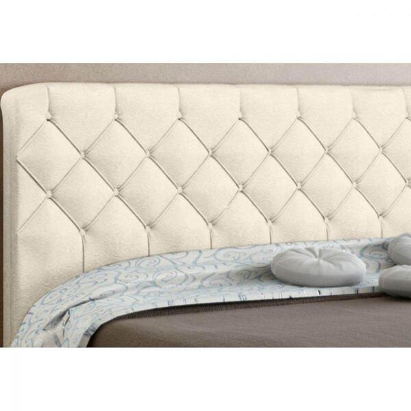Cabeceira Box Casal 160cm Paris Amassado Bege