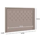 Cabeceira Box Casal 164cm Padova Veludo Bege Tana Decor