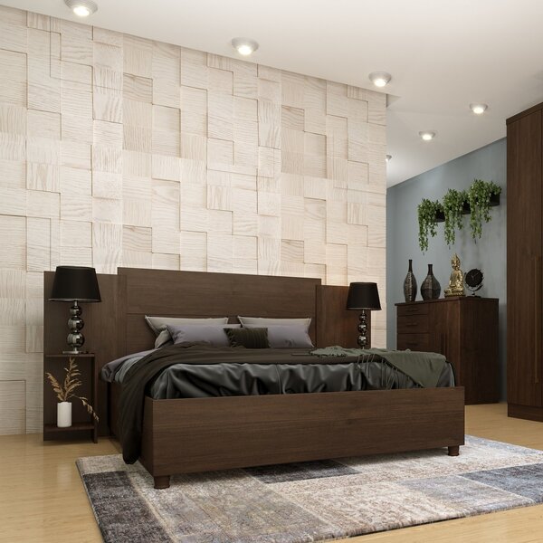 Cabeceira Box Casal Arizona Tcil Móveis Cacau