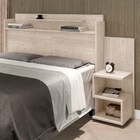 Cabeceira Box Casal Austin Mesa De Cabeceira Avelã Mad