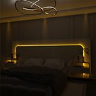 Cabeceira Box Casal Com 2 Mesas De Cabeceira Com Led Innova 1