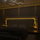 Cabeceira Box Casal Com 2 Mesas De Cabeceira Com Led Innova 1