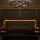 Cabeceira Box Casal Com 2 Mesas De Cabeceira Com Led Innova 1