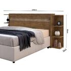 Cabeceira Box Casal Com Bau E Prateleiras Laterais Jade Jequi