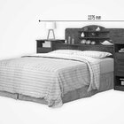 Cabeceira Box Casal Com Mesa Lateral Imperial J&a Móveis Jequ