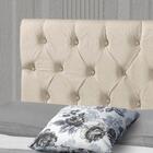 Cabeceira Box Casal Estofada 1 40 Paris Com Captonê - Areia -