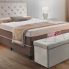 Cabeceira Box Casal Estofada Cru 1,38m Berdan