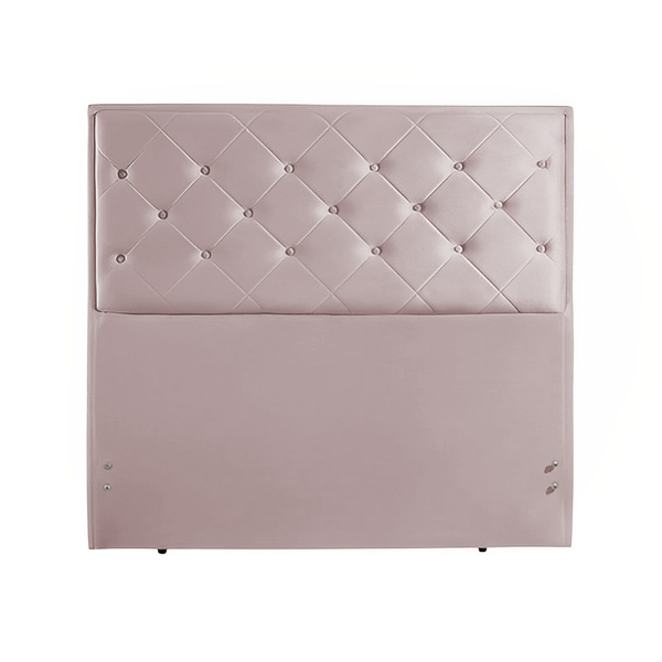 Cabeceira Box Casal Estofada Rosé 1,38m Berdan
