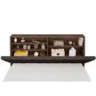 Cabeceira Box Casal Isis Chocolate Com Capitonê Marrom