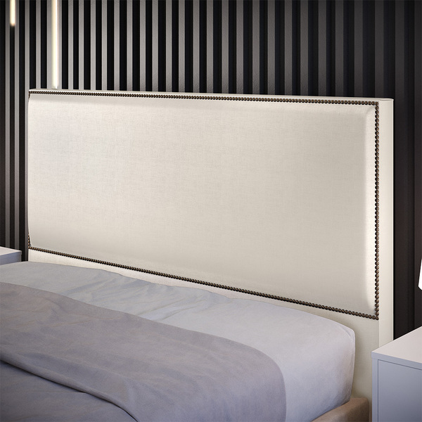 Cabeceira Box Casal King Com Tachas 195 Cm Vicenza L02 Facto