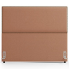 Cabeceira Box Casal King Com Tachas 195 Cm Vicenza L02 Linho