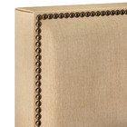 Cabeceira Box Casal King Com Tachas 195 Cm Vicenza L02 Linho