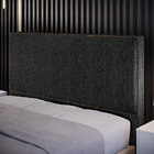 Cabeceira Box Casal King Com Tachas 195 Cm Vicenza L02 Linho