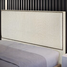 Cabeceira Box Casal King Com Tachas 195 Cm Vicenza L02 Linho