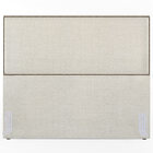 Cabeceira Box Casal King Com Tachas 195 Cm Vicenza L02 Linho