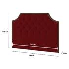Cabeceira Box Casal Orion 140 Cm Tca 53  Vermelho