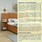 Cabeceira Box Casal Painel Ajustável Arizona   Cinamomo