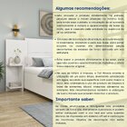 Cabeceira Box Casal Painel Ajustável Arizona   Neve