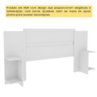 Cabeceira Box Casal Painel Ajustável Arizona   Neve