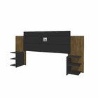 Cabeceira Box Casal/queen Acapulco Preto/jequitiba