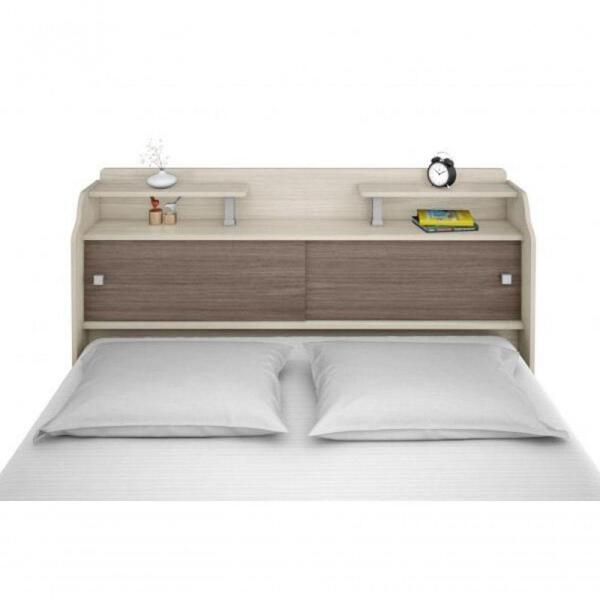 Cabeceira Box Casal Queen Elisa Avelã Ou Avelã/castanho