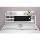 Cabeceira Box Casal Queen Elisa Branco Ou Branco/preto