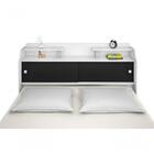 Cabeceira Box Casal Queen Elisa Branco Ou Branco/preto