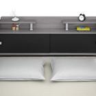 Cabeceira Box Casal Queen Elisa Cinza ou Cinza/Preto