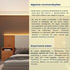 Cabeceira Box Casal/queen Ripado Com Led E 4 Gavetas 246cm X