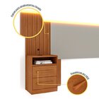 Cabeceira Box Casal/queen Ripado Com Led E Carregador Usb E 4