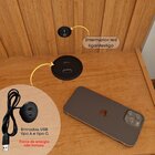 Cabeceira Box Casal/queen Ripado Com Led E Carregador Usb E 4