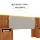 Cabeceira Box Casal/queen Ripado Com Led E Carregador Usb E 4