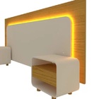 Cabeceira Box Casal/quenn/king Com 2 Mesas De Cabeceira Com L