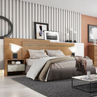 Cabeceira Box Casal Volga Com 2 Mesas De Cabeceira Clic Móveis