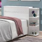 Cabeceira Box De Solteiro Com Bau E Prateleiras Laterais Jade