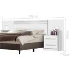 Cabeceira Box Detroit Regulável Branca