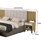 Cabeceira Box Elena De Casal Expansível Freijó/off White – Vj