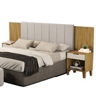 Cabeceira Box Elena De Casal Expansível Nature/off White – Vj