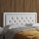 Cabeceira Box Estofada Casal Roberts Branco