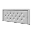 Cabeceira Box Estofada Casal Roberts Branco