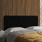 Cabeceira Box Estofada Casal Roberts Preto