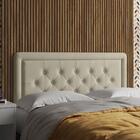 Cabeceira Box Estofada Queen Roberts Bege