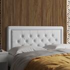 Cabeceira Box Estofada Queen Roberts Branco