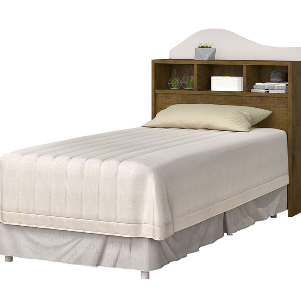 Cabeceira Box Irlanda 0,90 - Solteiro - Jequitibá/off White -