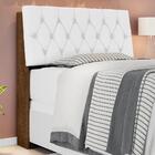 Cabeceira Box Isabella Solteiro Malbec Captonê Branco