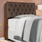 Cabeceira Box Isabella Solteiro Malbec Captonê Marrom