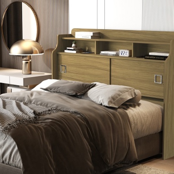 Cabeceira Box Jéssica Casal 1.4 Freijó/grafite – Vj Móveis