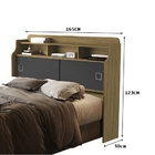 Cabeceira Box Jéssica Casal 1.6 Freijó/grafite – Vj Móveis