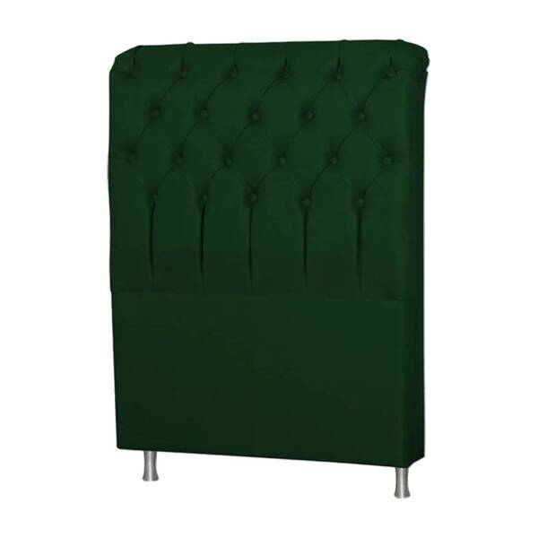Cabeceira Box King 195cm Domus Veludo Verde Bnn Decor